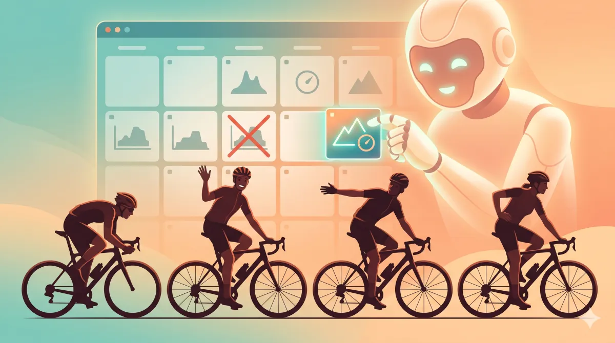 AI coach adapting to different cyclist personalities